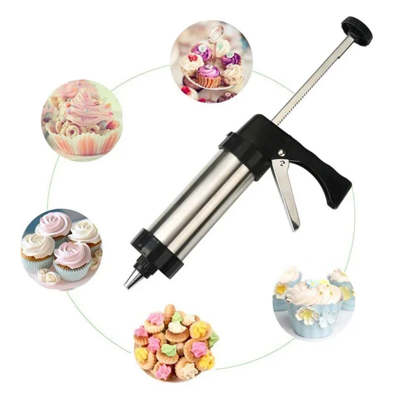 Cookie Press Gun Kit Stainless - Churros Maker Gun review and price