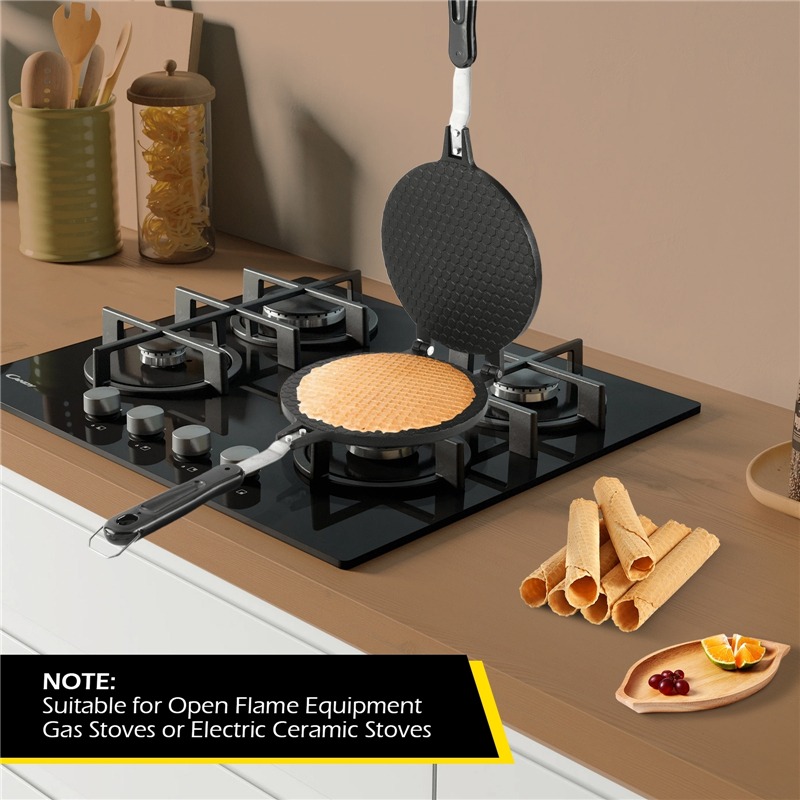 22cm Non-Stick Egg Roll Waffle - Waffle Cone Maker review and price