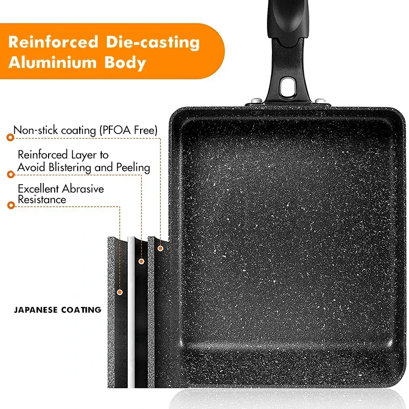 Japanese Omelette Pan / Tamago - Okonomiyaki Spatula review and price